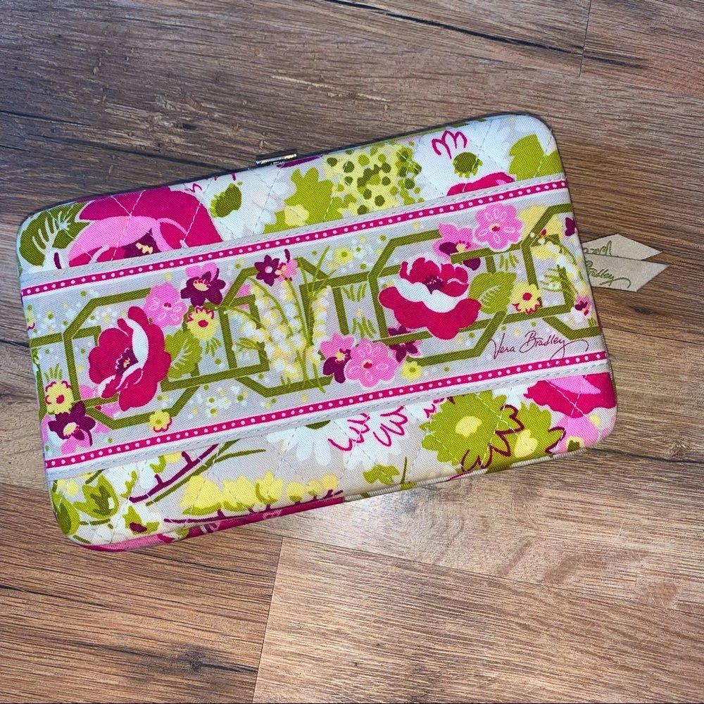 Vera Bradley Opera Wallet in “Make Me Blush” Pattern Floral Latch Wallet